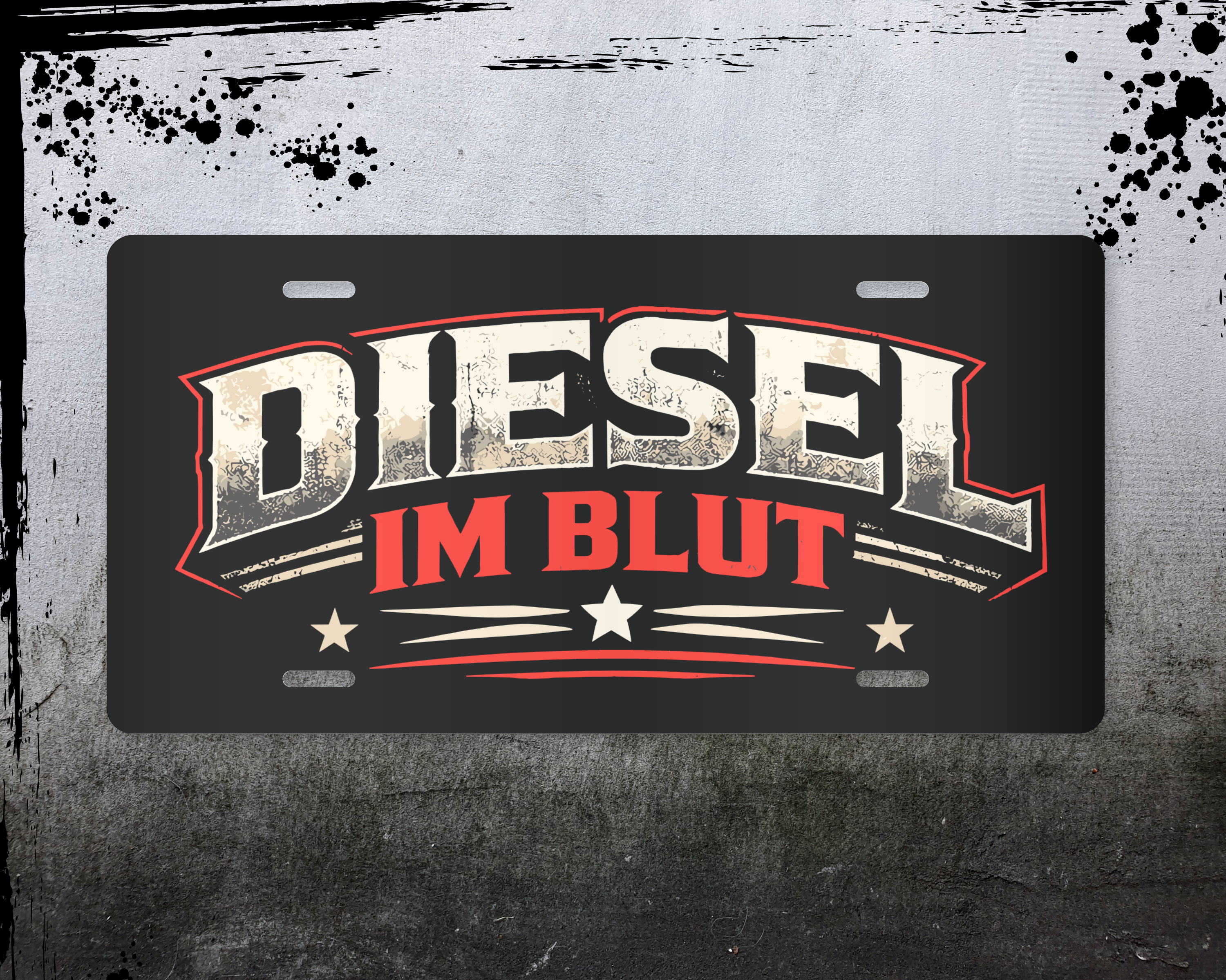 Schild Diesel im Blut
